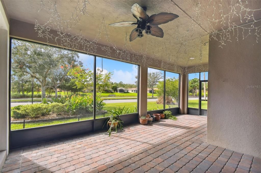 Screened and covered lanai