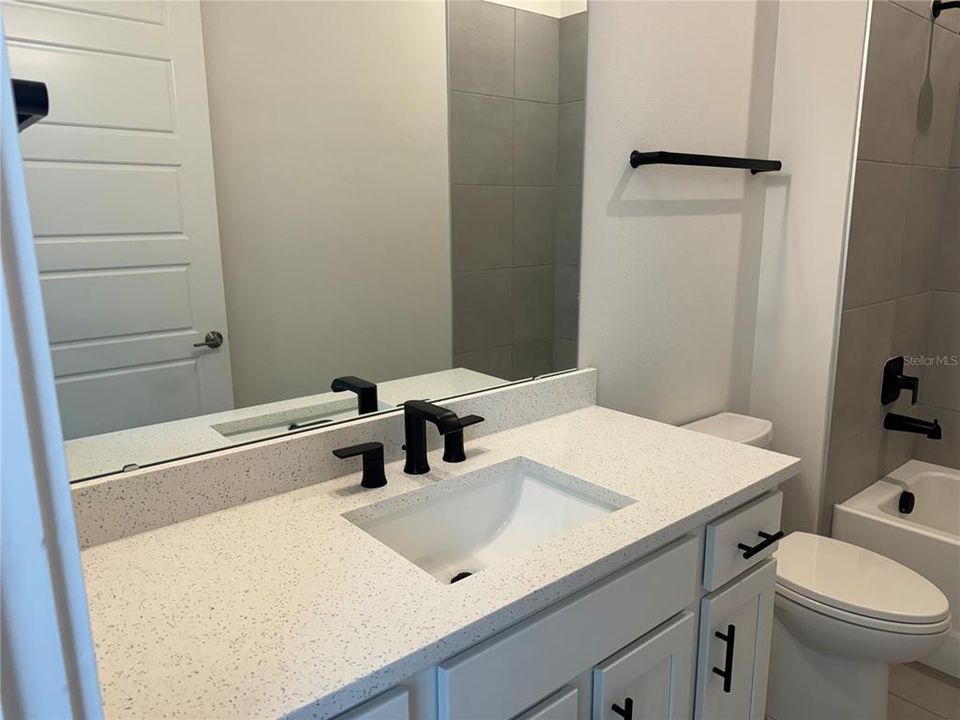 ENSUITE BATH WITH LARGE COUNTER AREA & CABINETRY