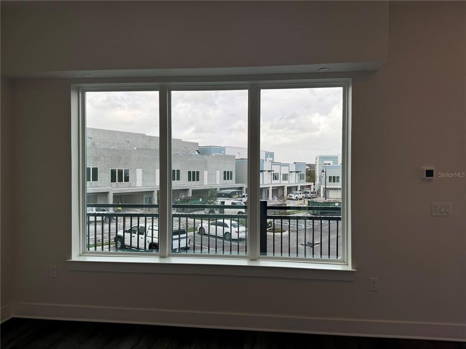 LIVING AREA WALL OF WINDOWS!