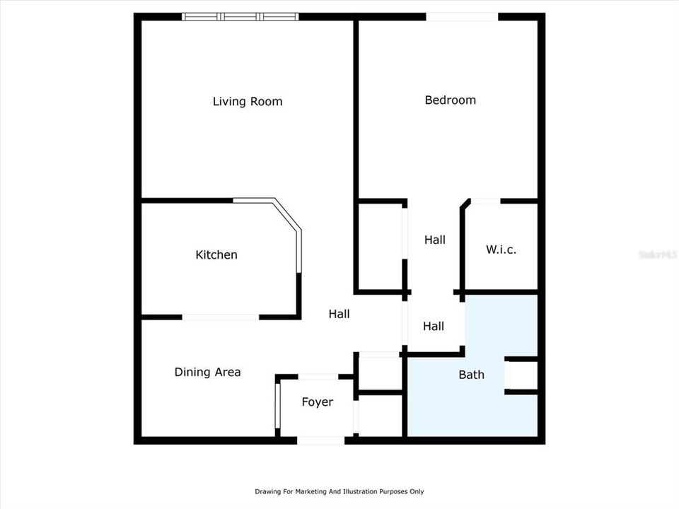 For Rent: $2,000 (1 beds, 1 baths, 784 Square Feet)