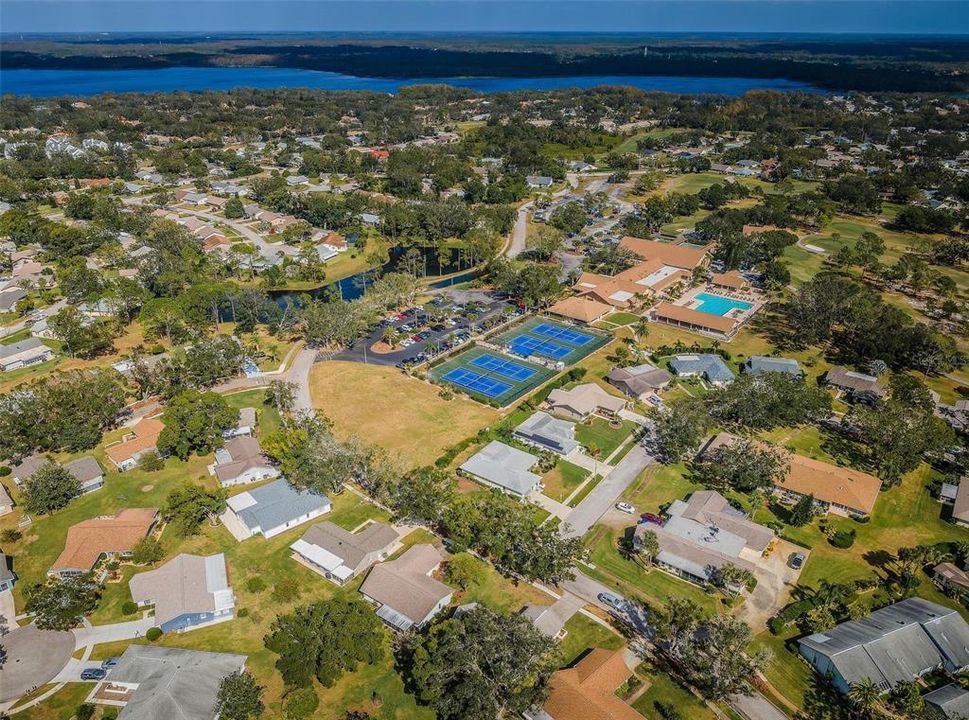 Aerial view of community