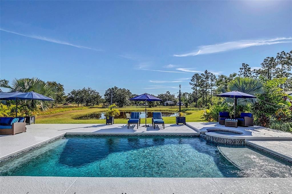 Salt-Water Pool with Spa