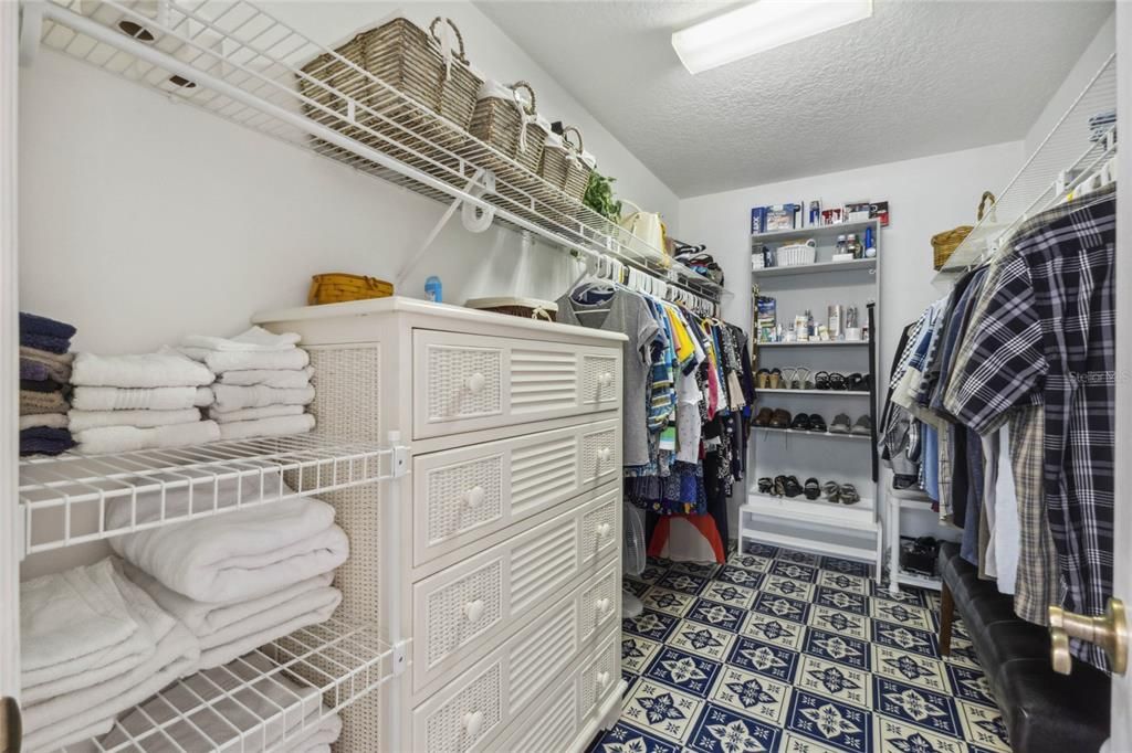 Her walk-in closet (there's also a HIS walk-in closet in the Primary bedroom.