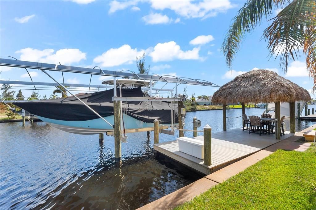 Composite dock with 10,000 lb lift