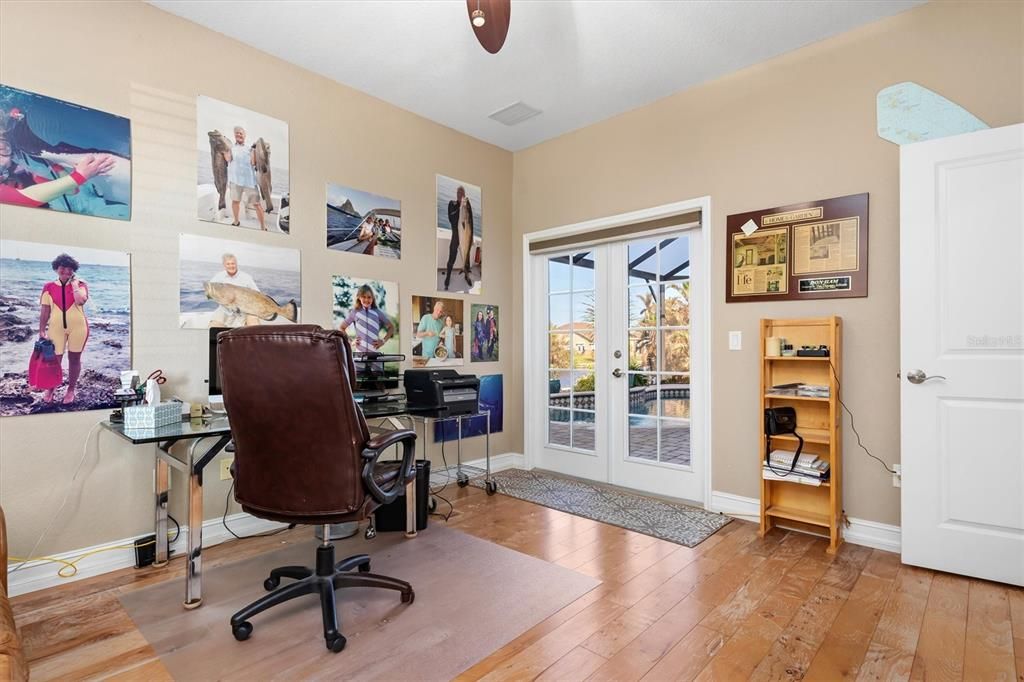 View of the French doors in 3rd bedroom