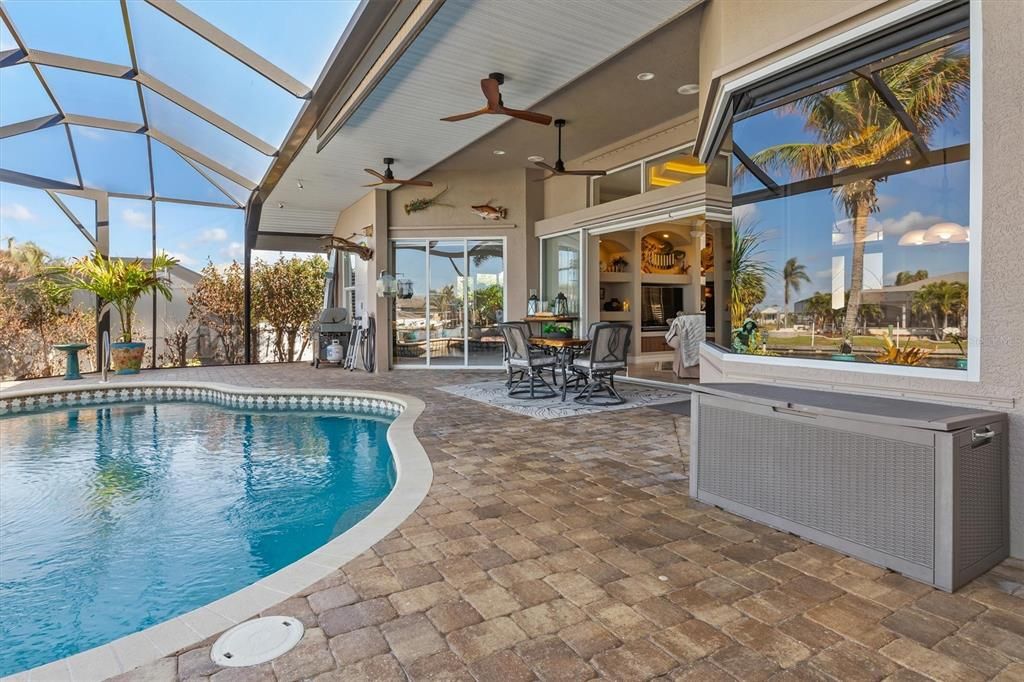 Pavers on pool/lanai deck