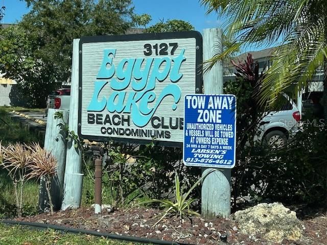 Egypt Lake Beach Club Condominium Entrance