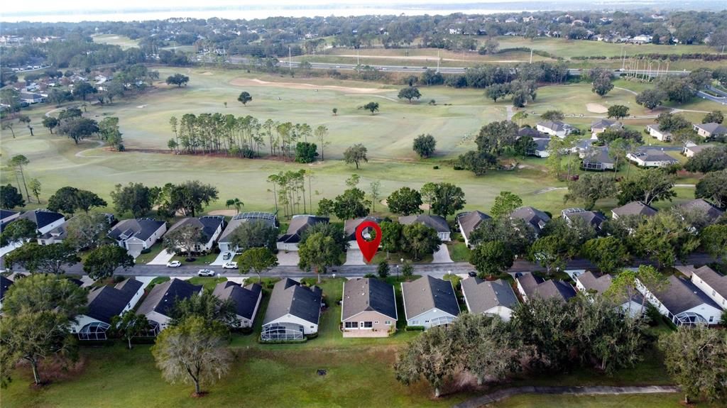 Overview of the golf course and home