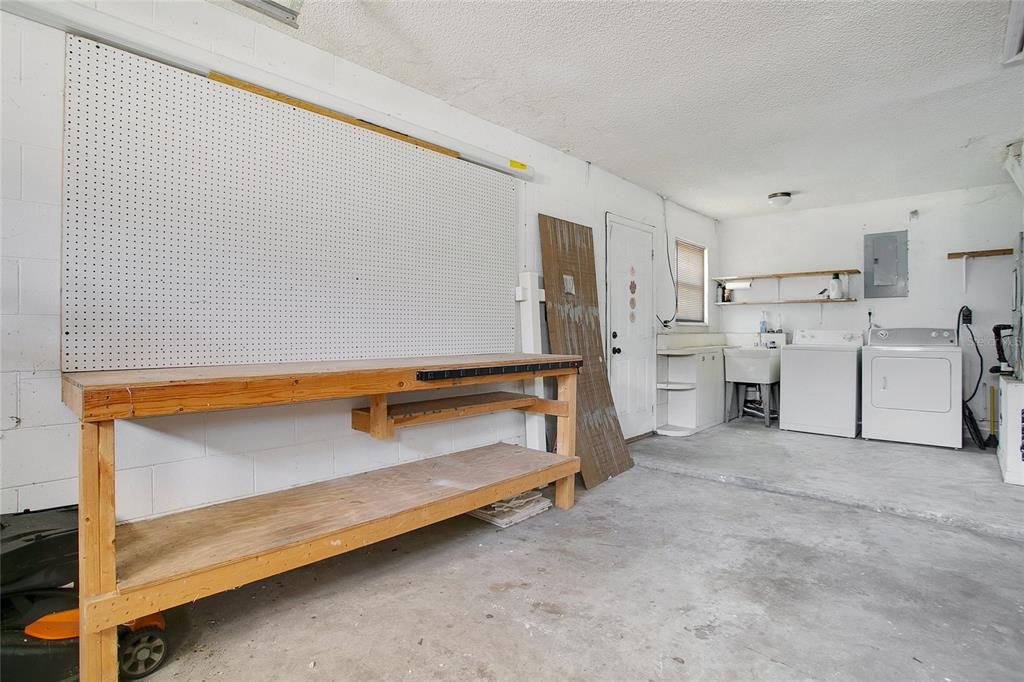 Workbench in Garage