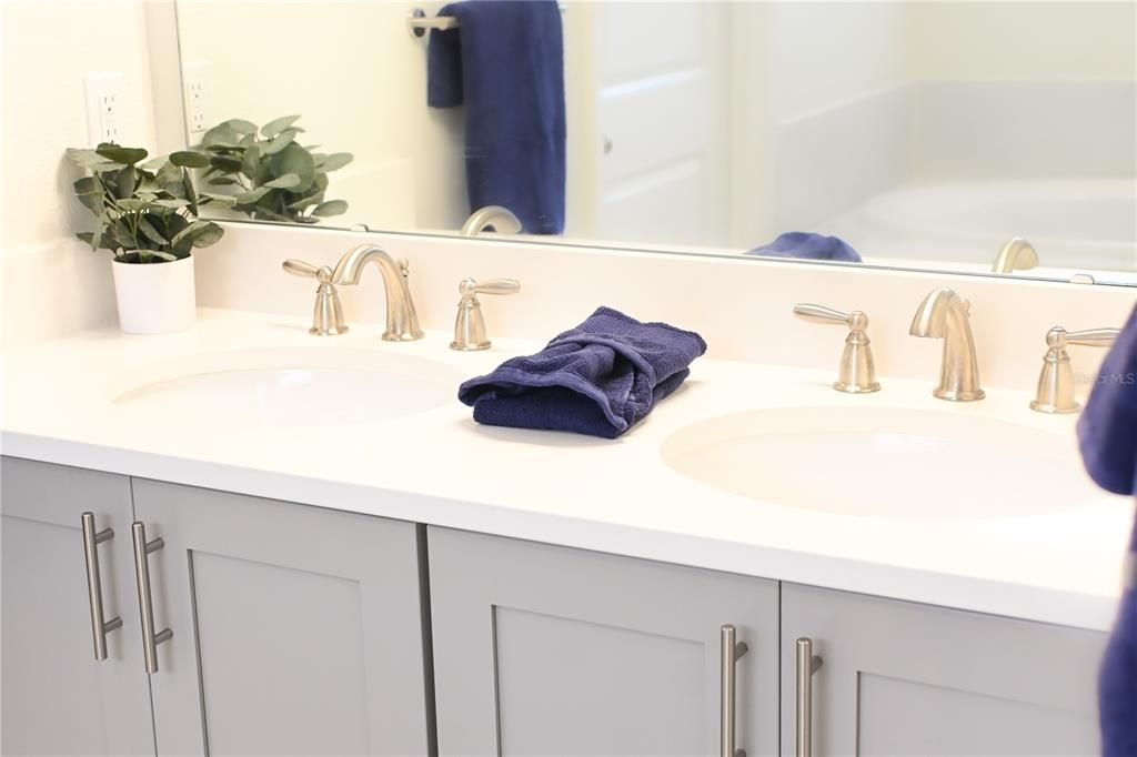 Master Bath: dual sinks