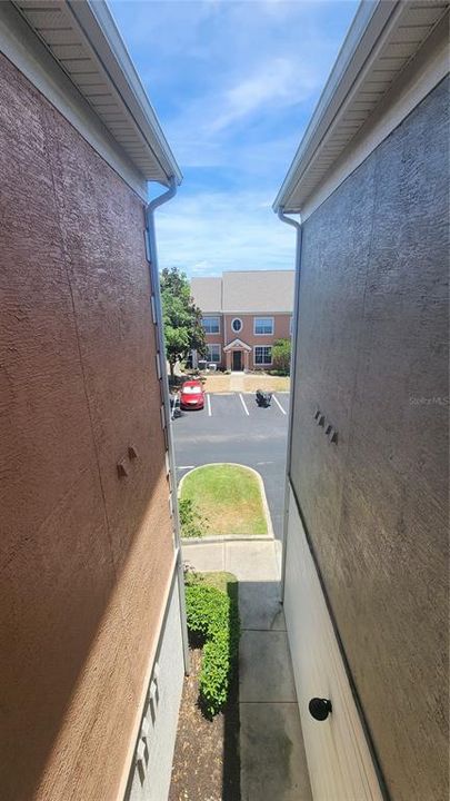 Hallway View to Parking Lot