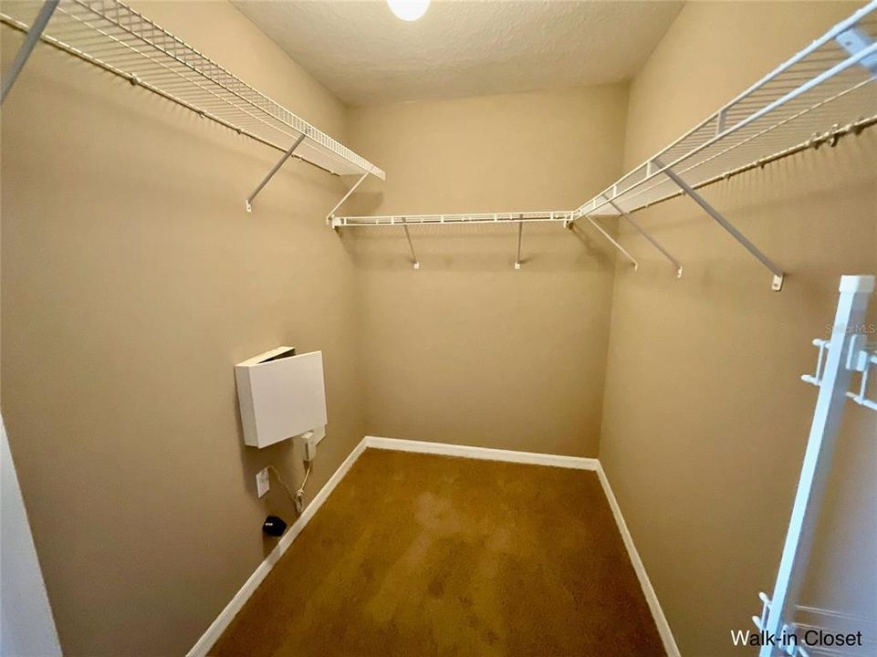 Walk in closet and central control for alarm