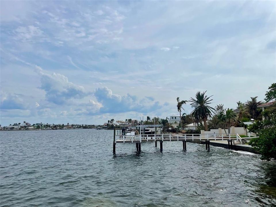 View from entry bridge to Boca Ciega Isle.