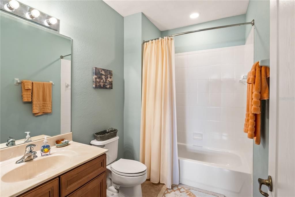 Bathroom upstairs in bonus or 5th bedroom.