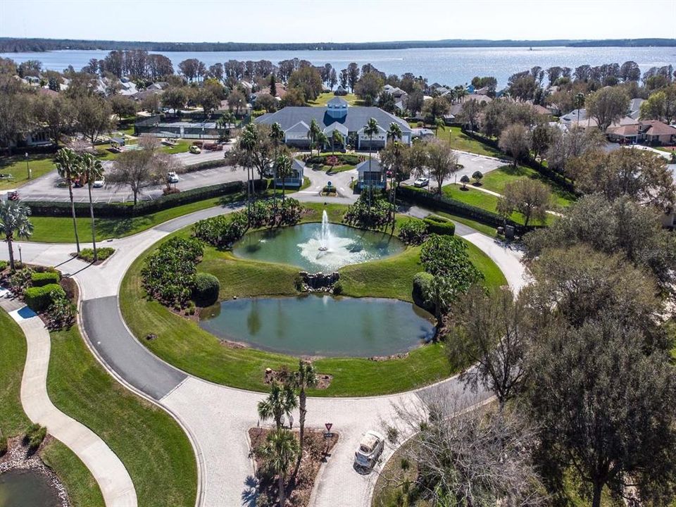 Aerial of Clubhouse and Recreation area on the shores of Little Lake Harris