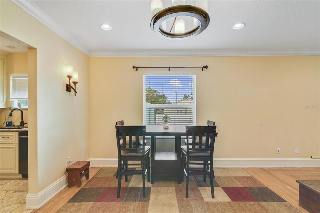 Spacious dining area makes it easy to gather with family or entertain friends!