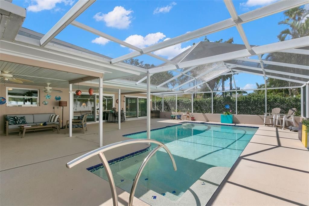 Plenty of Patio Seating around the Pool