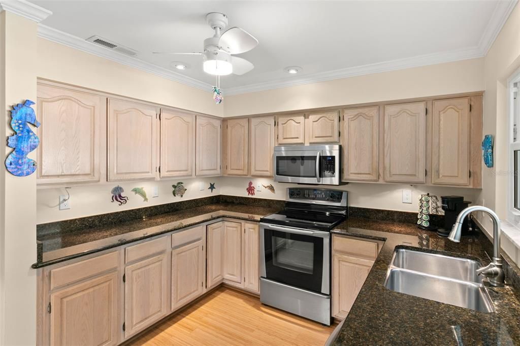 Granite Counters over an abundance of Cabinet Storage