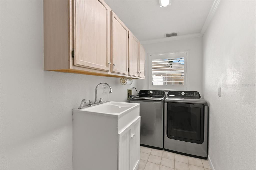 Laundry Room and/or Mudroom entry from the Garage.