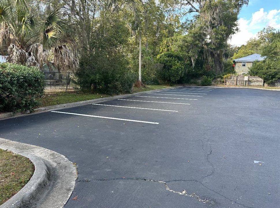 West Side of Parking Lot