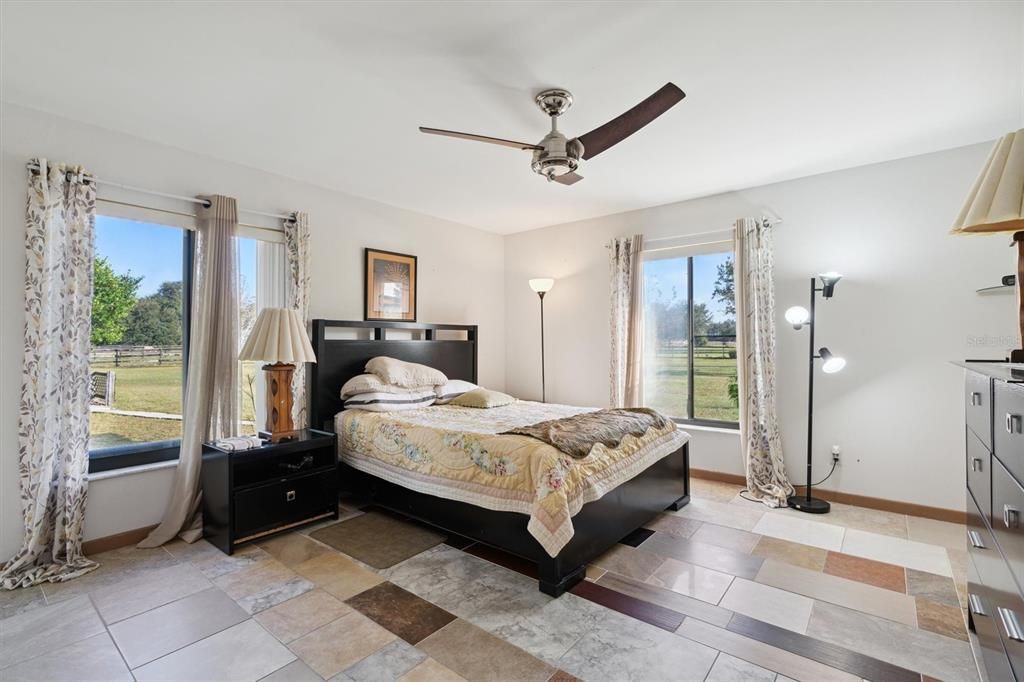 Bedroom 3- Large room with tile flooring