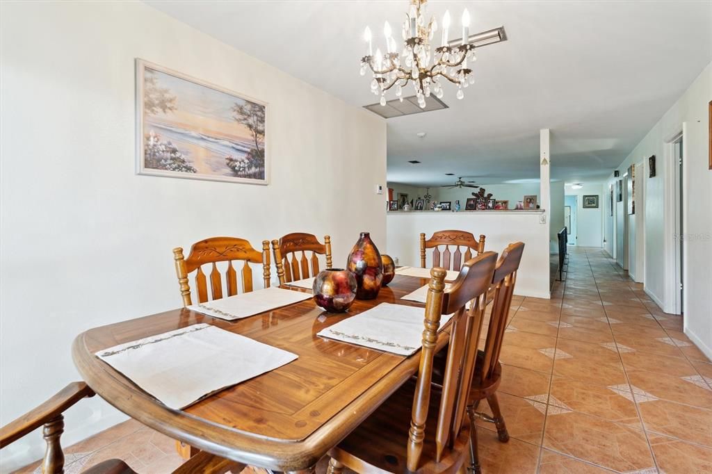 Formal dining area