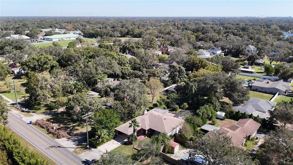 Aerial Northeast View - Lake Magdalene Elementary in the distance