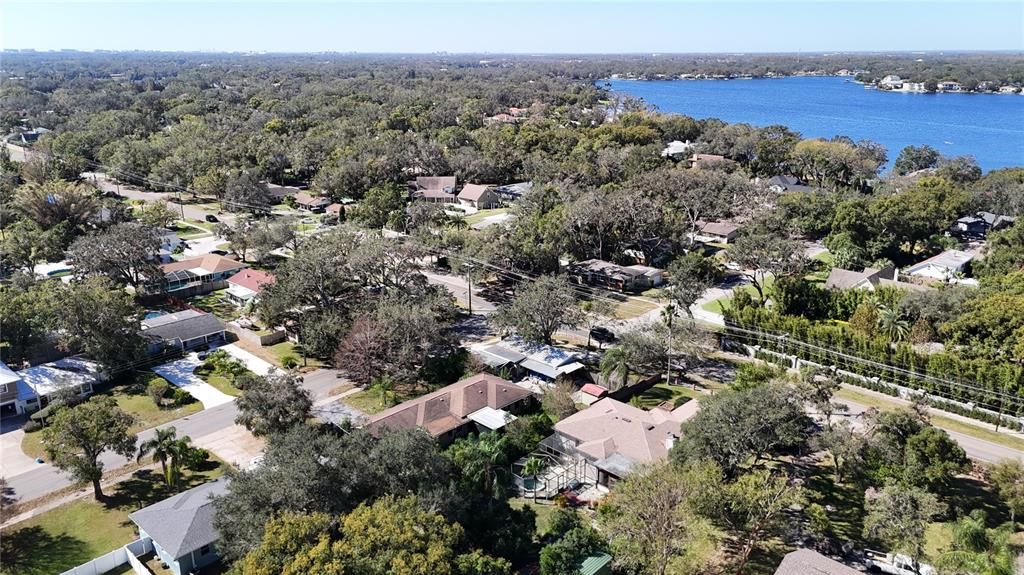 Aerial Southwest View - Lake Carroll in distance