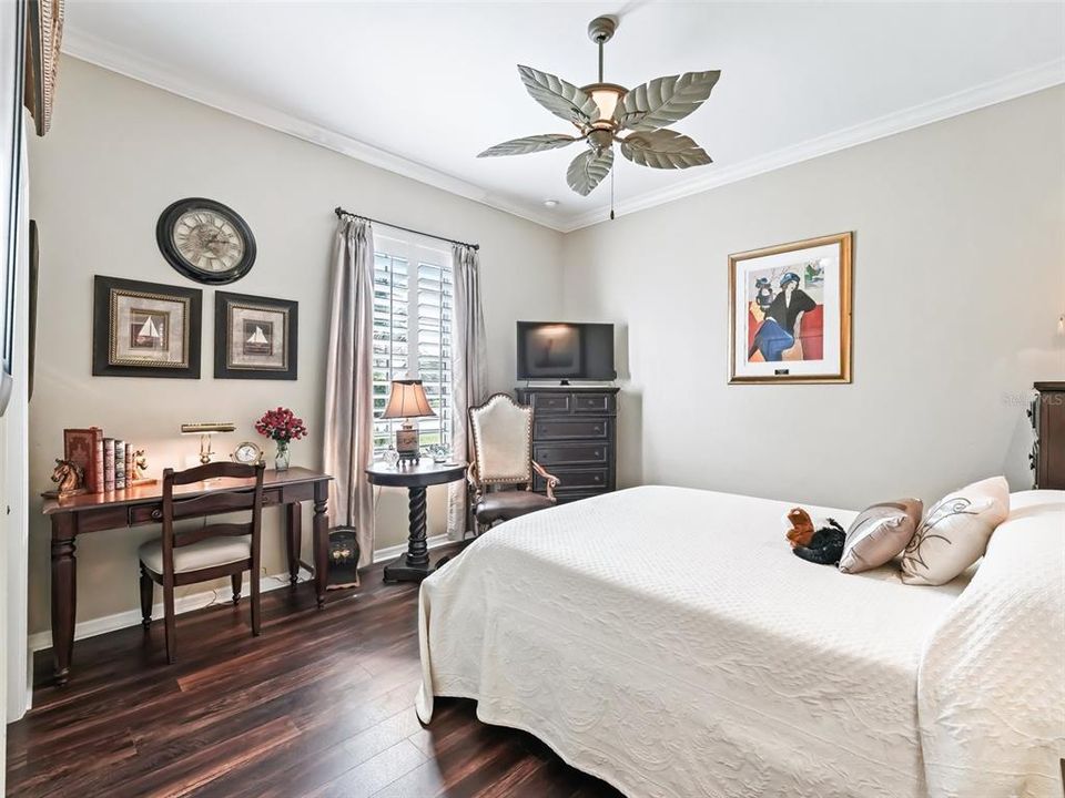 Bedroom 2 w/Plantation shutters & Crown molding