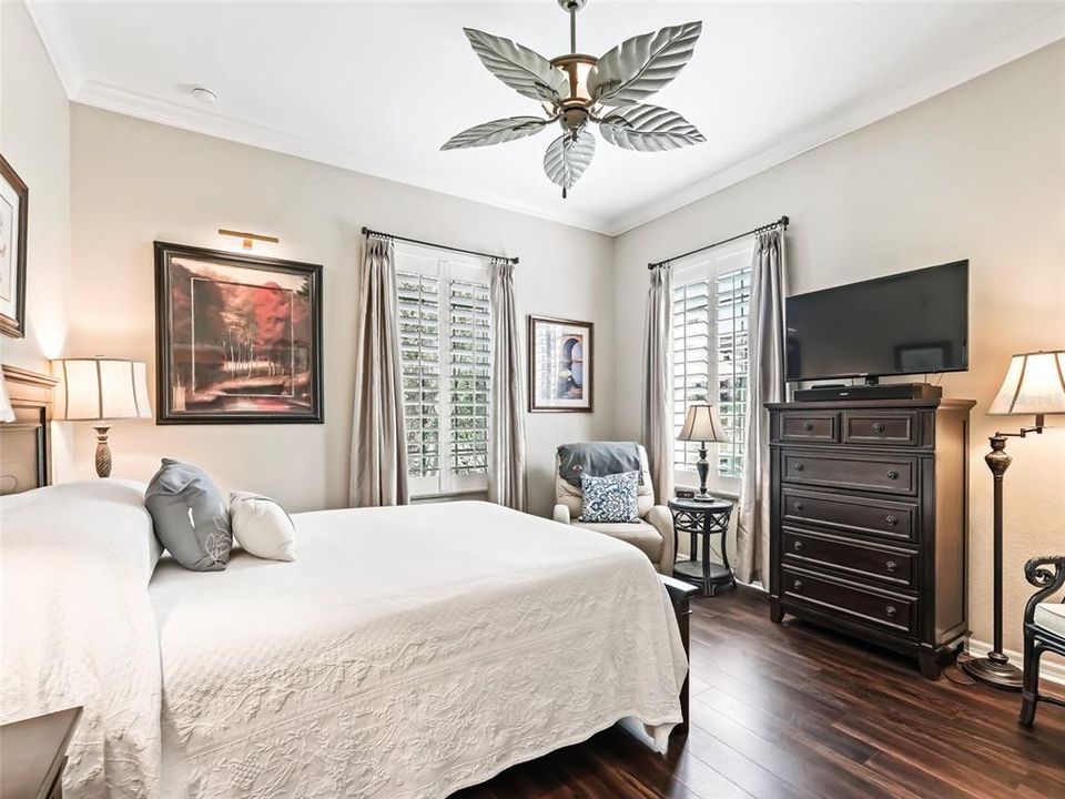 Bedroom 3 w/Plantation shutters & Laminate flooring