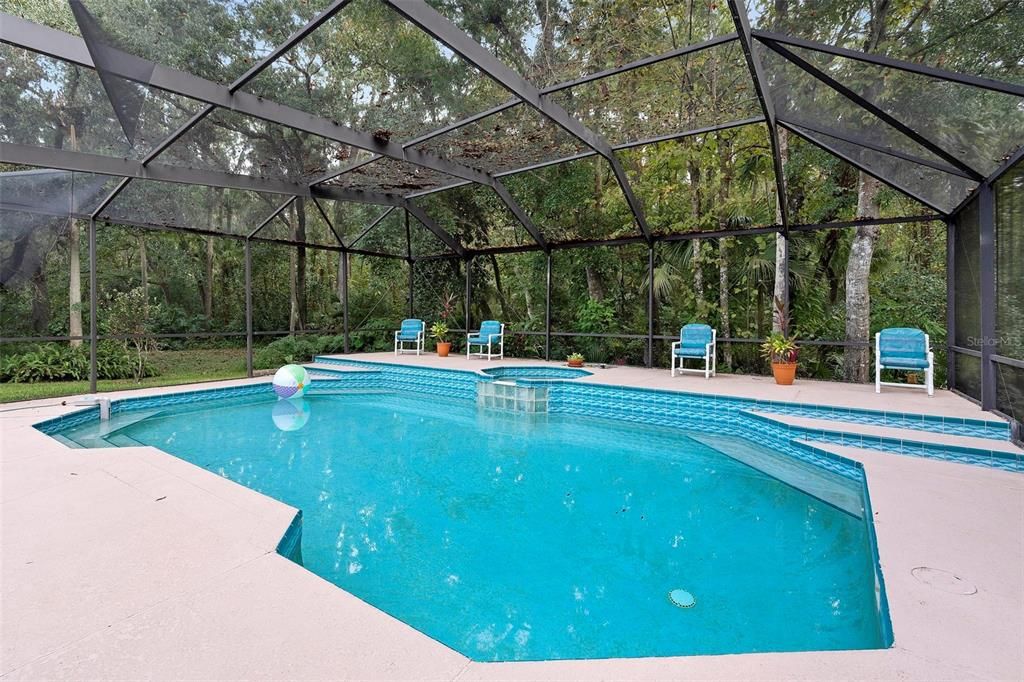 Inground screened pool