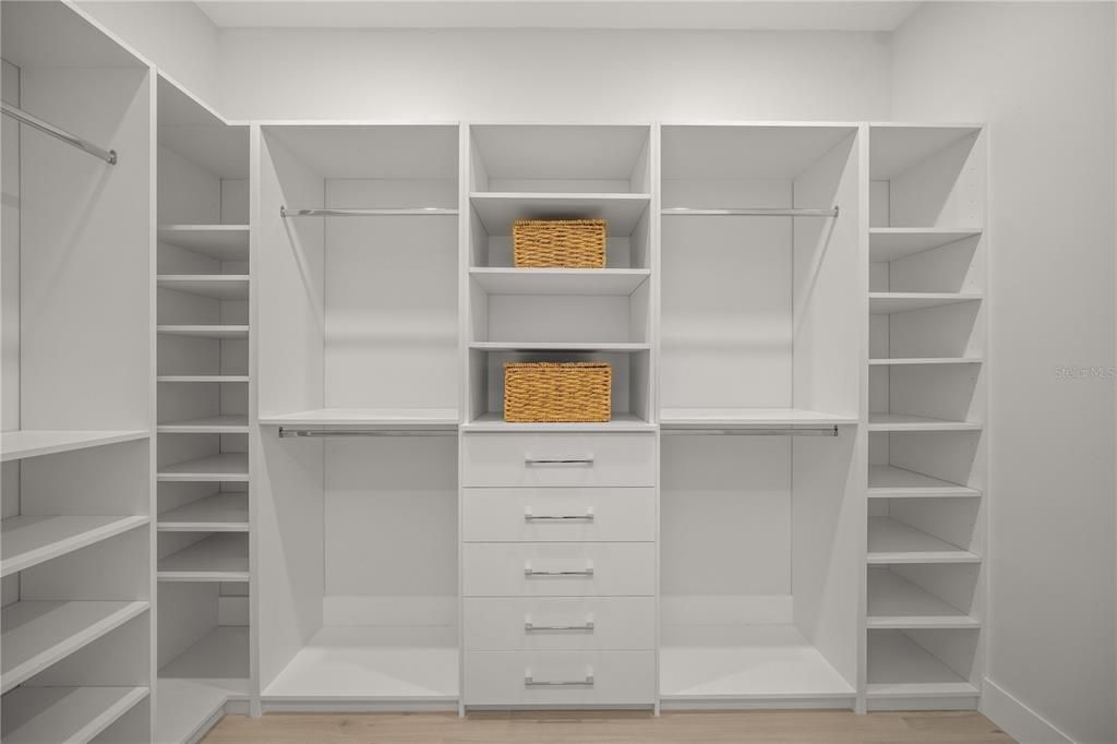 master bedroom walk in closets x2