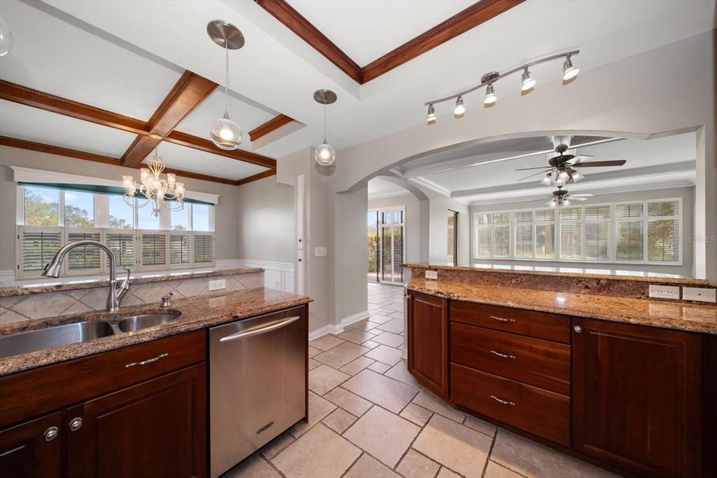 Kitchen-Spacious & so much storage.