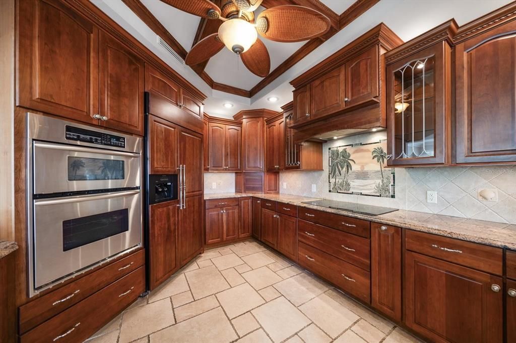 Kitchen with stainless steel Kitchen Aid appliances