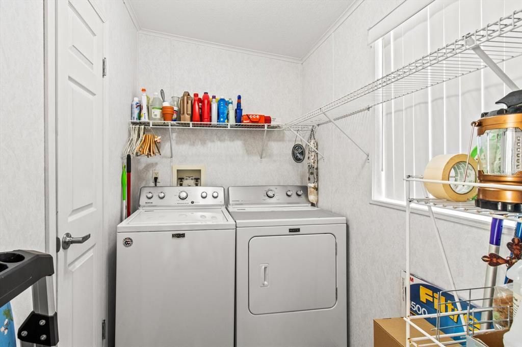 Washer/Dryer Room with Storage