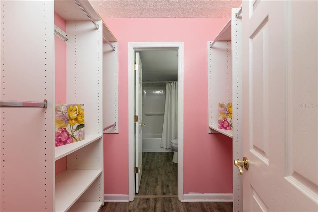 Walk in Closet with Organizers