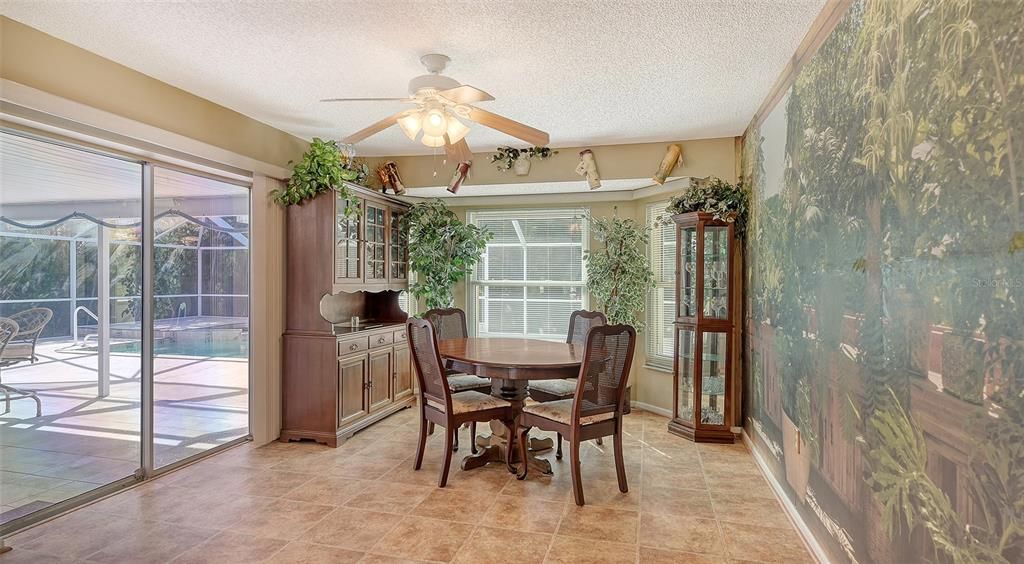 FAMILY ROOM BEING USED AS DINING ROOM