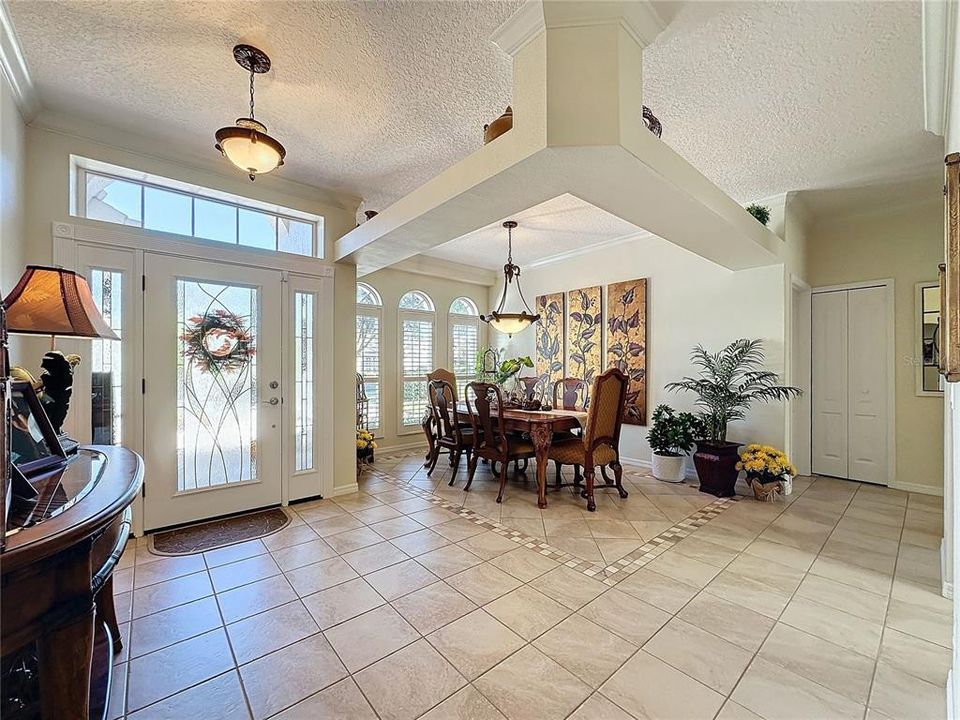 Foyer and Dining room as you enter home