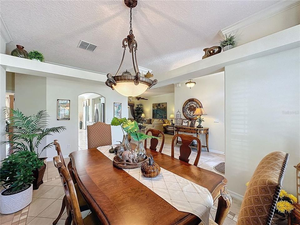 View into Kitchen and Great room