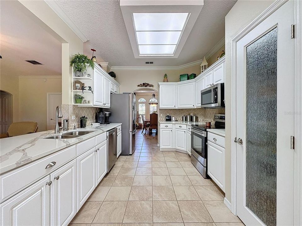 Galley style kitchen