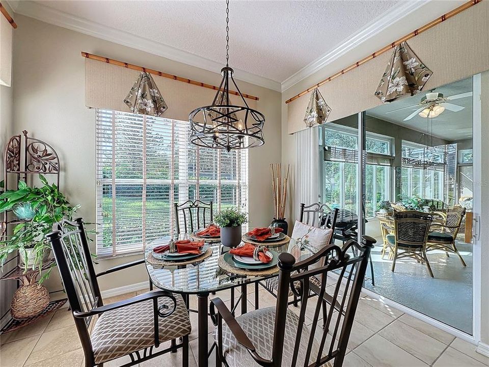 Breakfast nook  opens to FL room