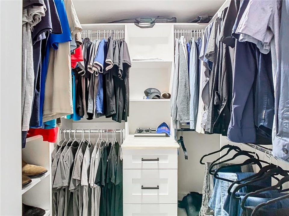 Primary walk-in closet