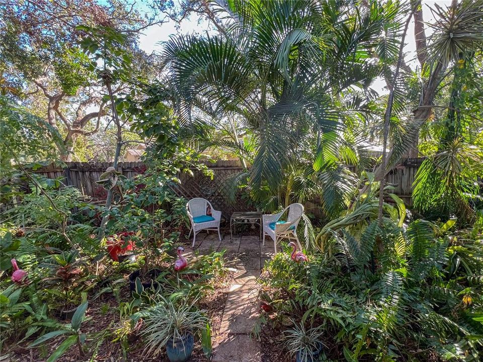 backyard sitting area