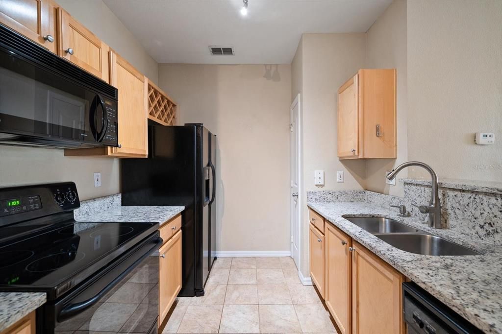 Efficient kitchen includes pantry closet!