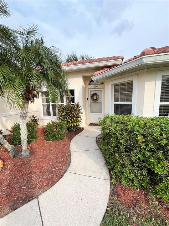 Landscaped Front Door