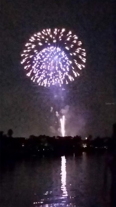 July Fireworks from dock