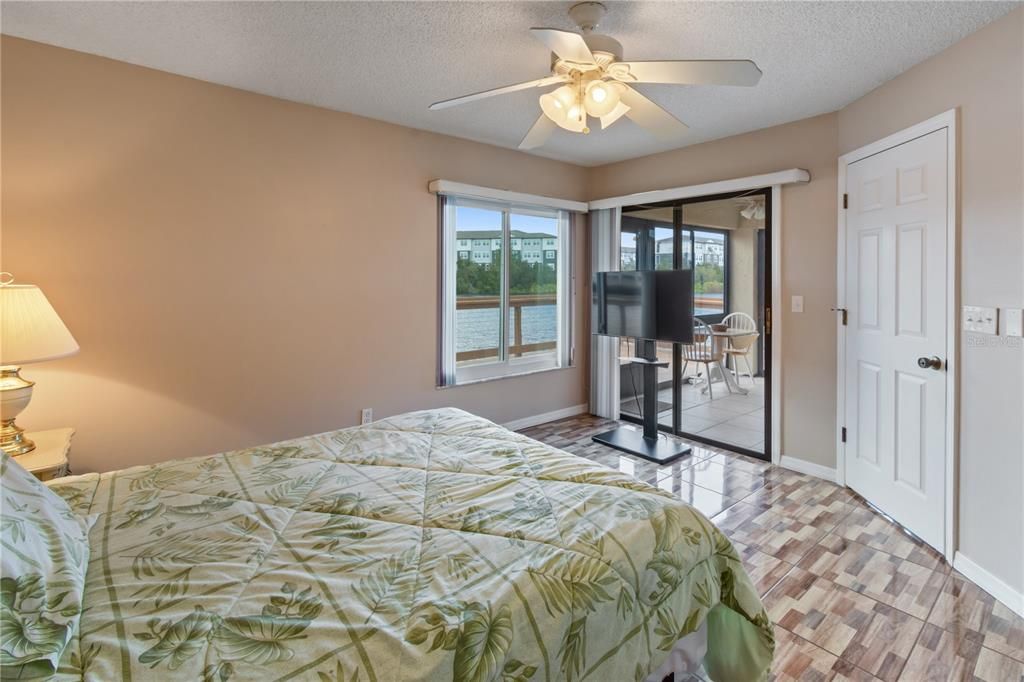 Primary Bedroom with Lake view