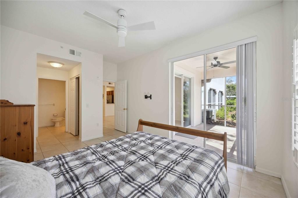 Primary bedroom with lanai access