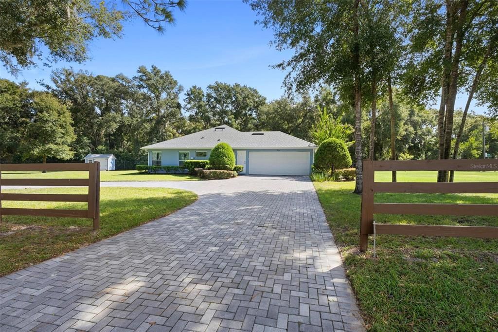 Pavers, and Check out the 4-Board Farm Fence - Easy on the Eyes!