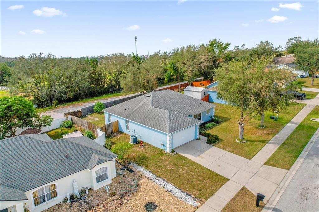 Aerial Street View of the Property